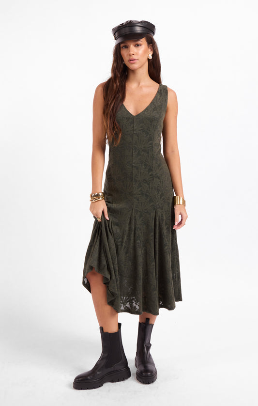 Sugar Stems Midi Dress