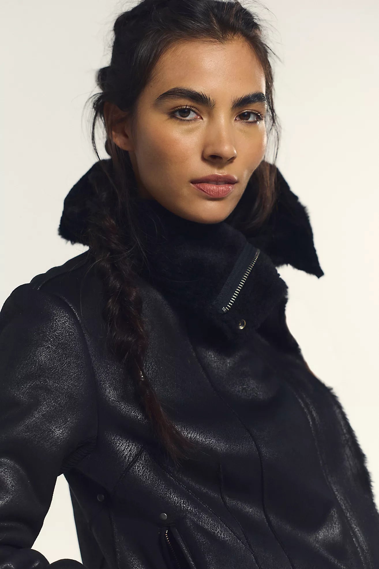 Fourline Shearling Aviator Jacket