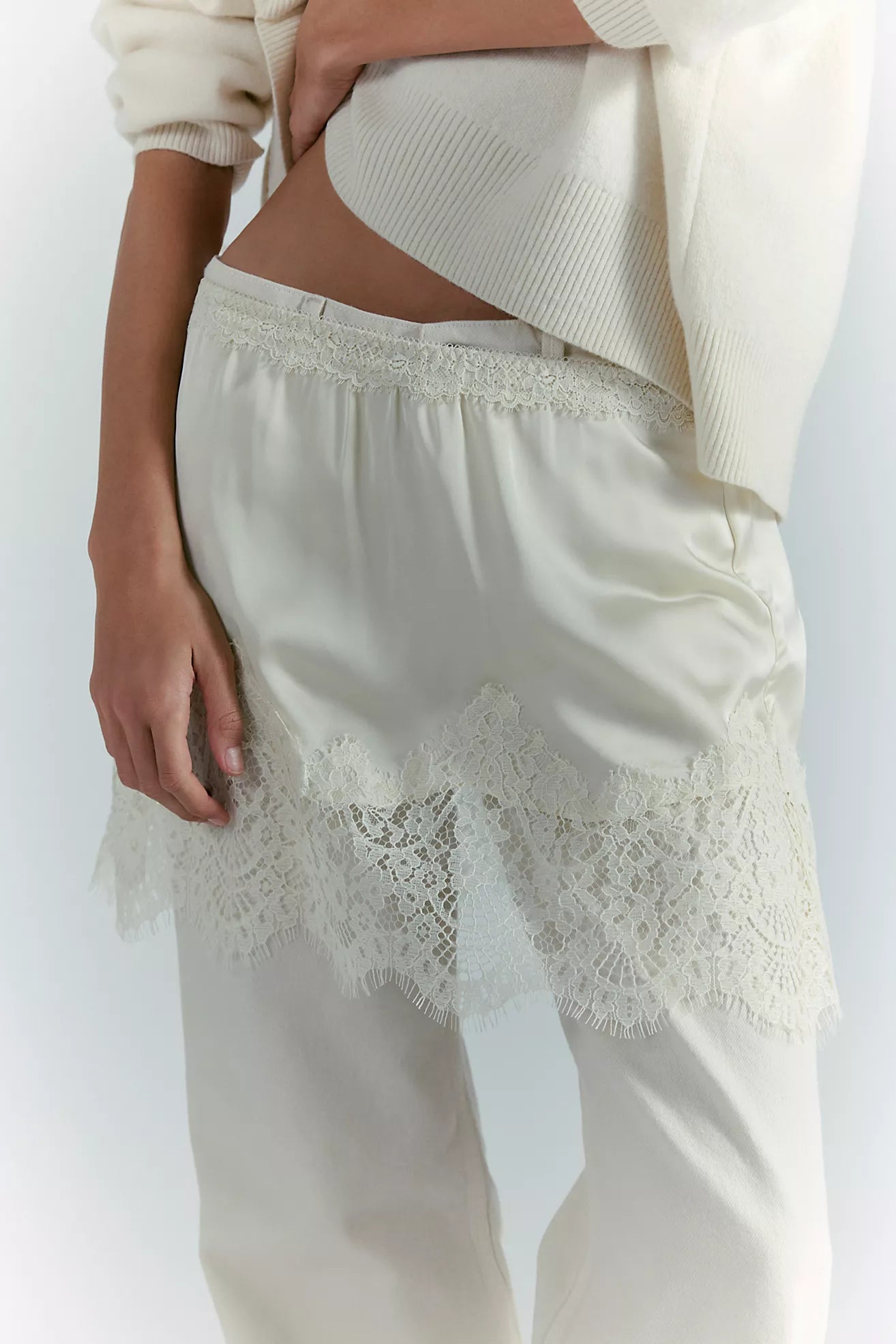 Meet Me In The Middle Mini Slip Skirt