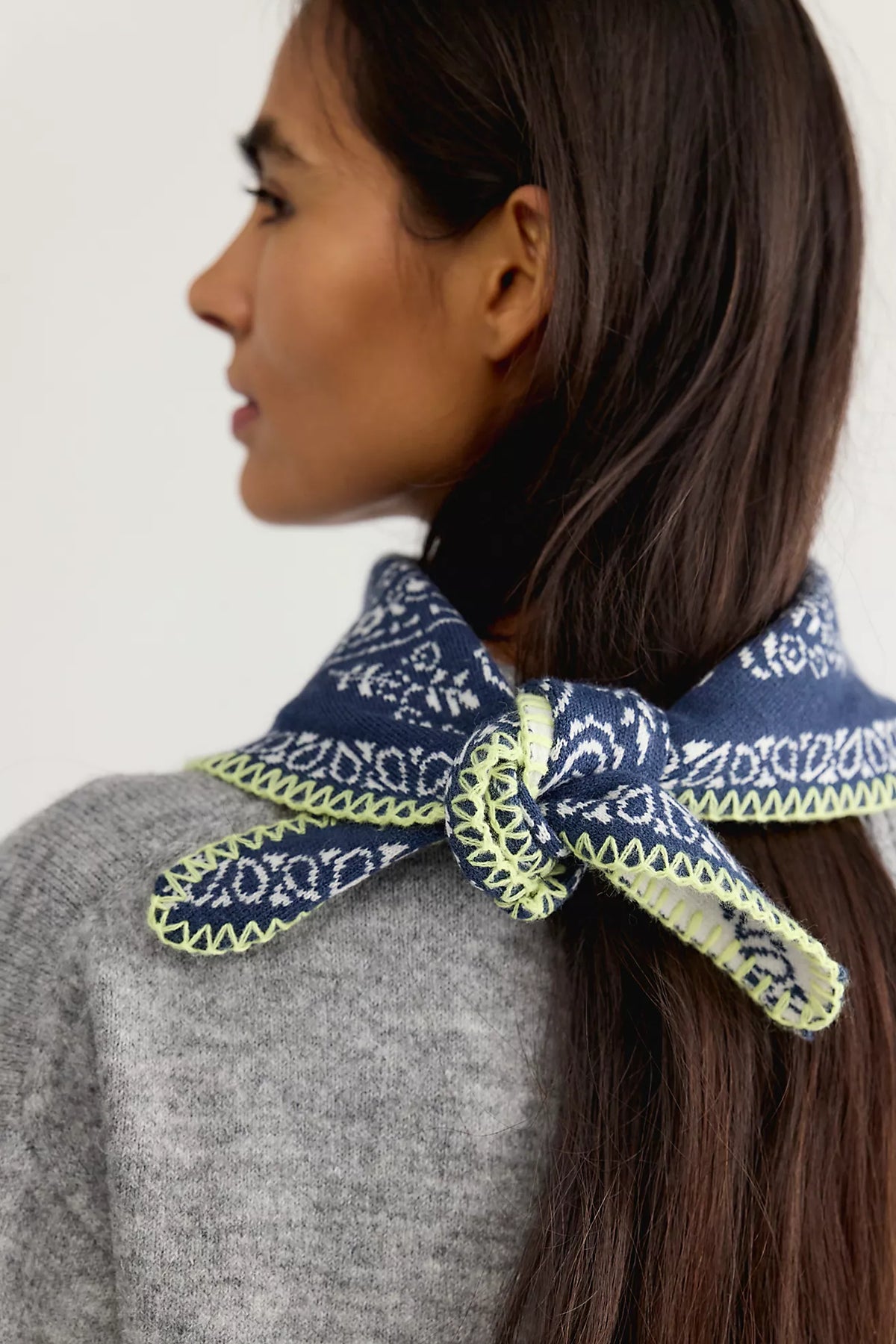 Carmen Knitted Triangle Bandana