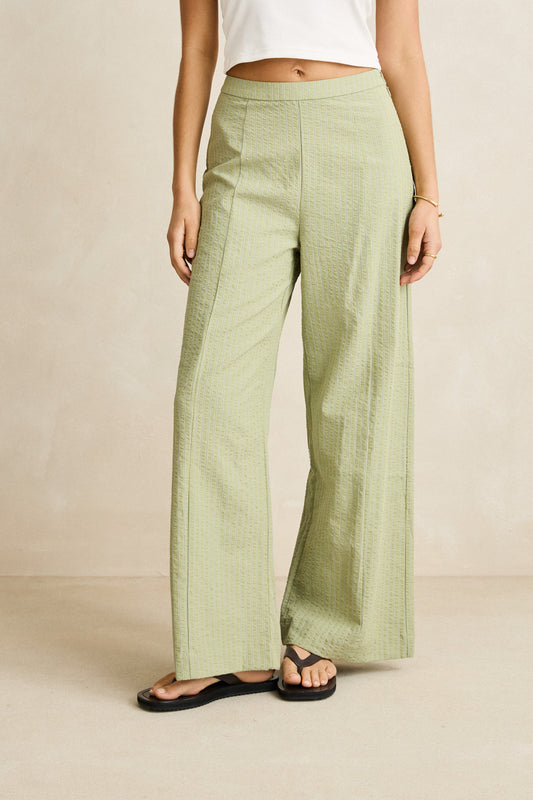 vista stripe wide leg pant