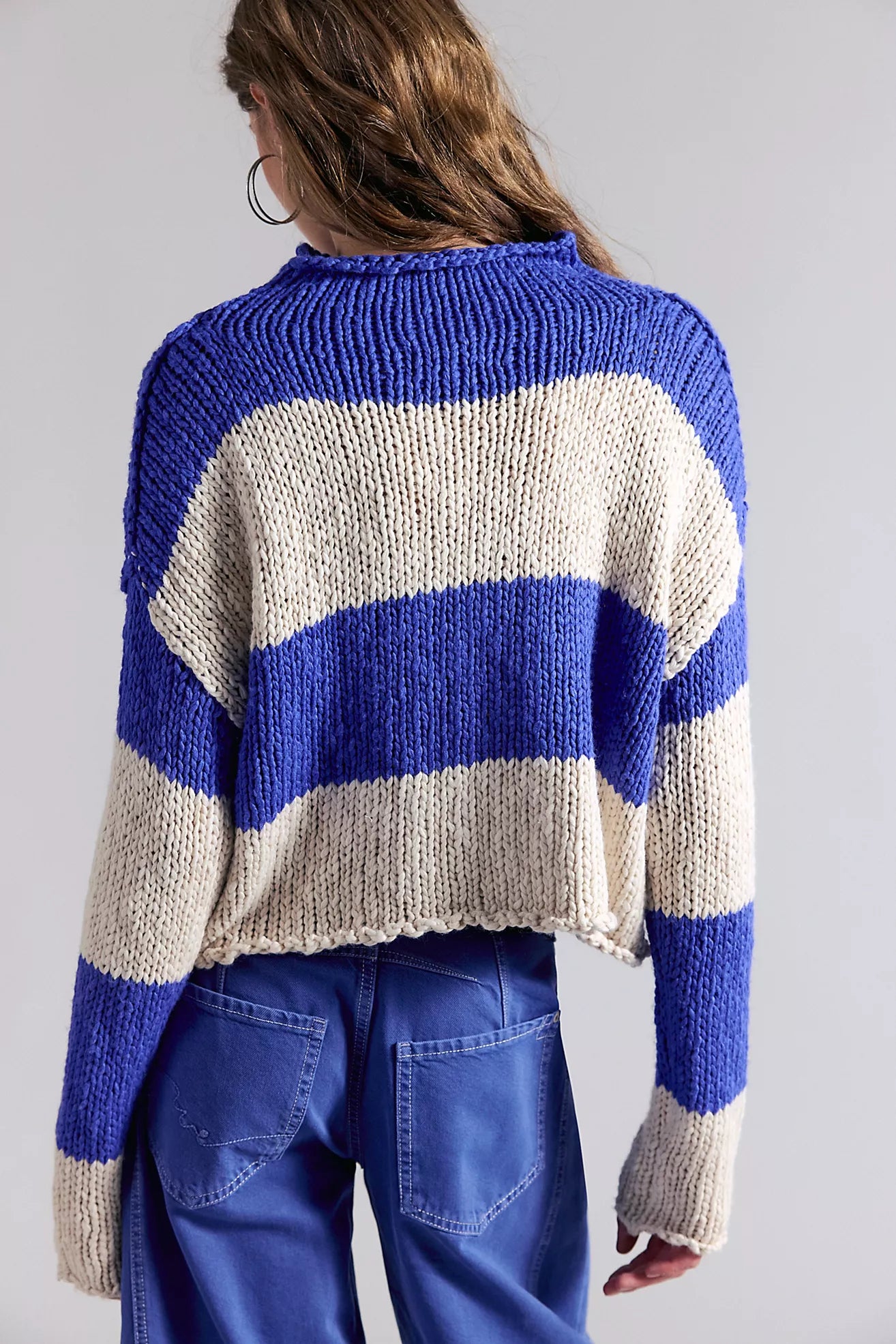 Opal Rollneck Knit Stripe Sweater