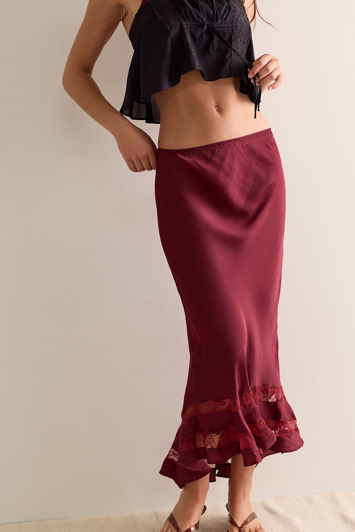 Long Lost Lover Maxi Slip Skirt