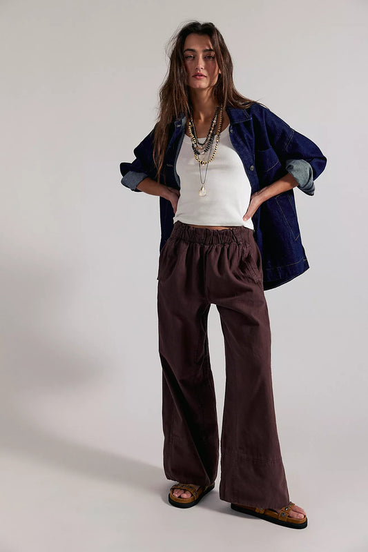 Day's End Linen Pull-On Pants