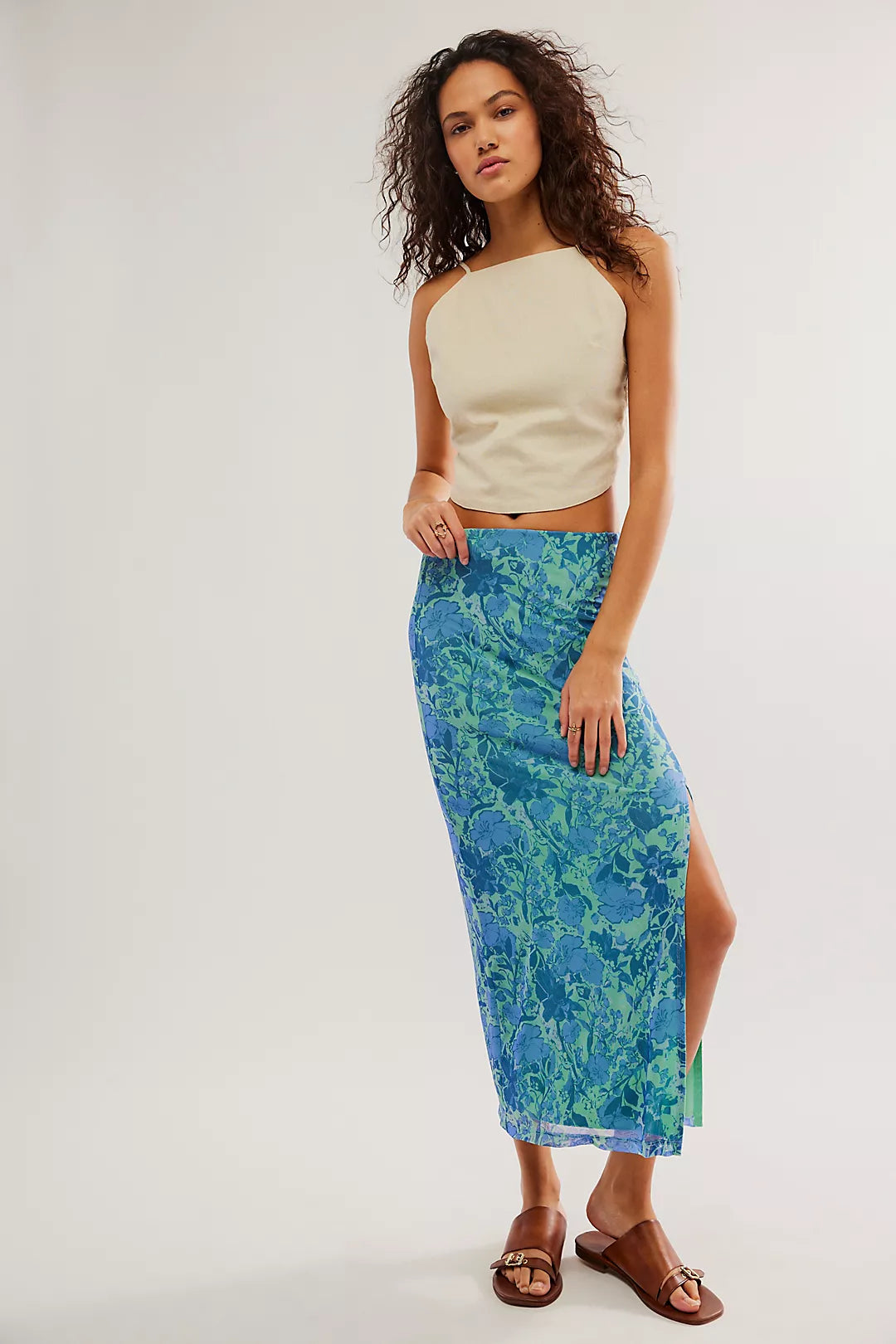 Rosalie Mesh Midi Skirt