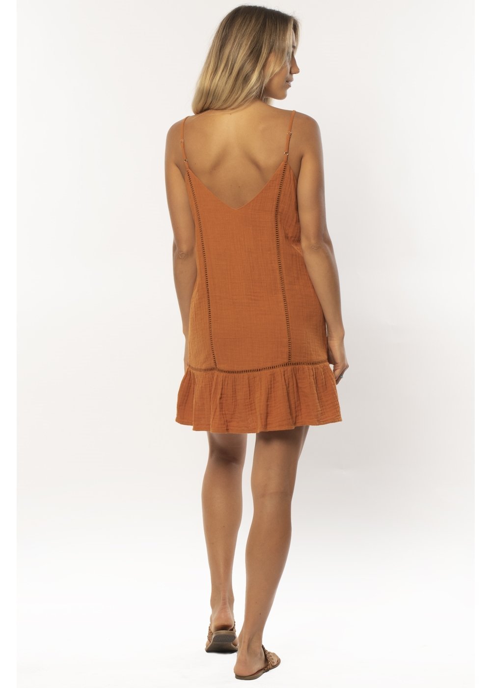 Quincy Tank Dress (Burnt Orange)